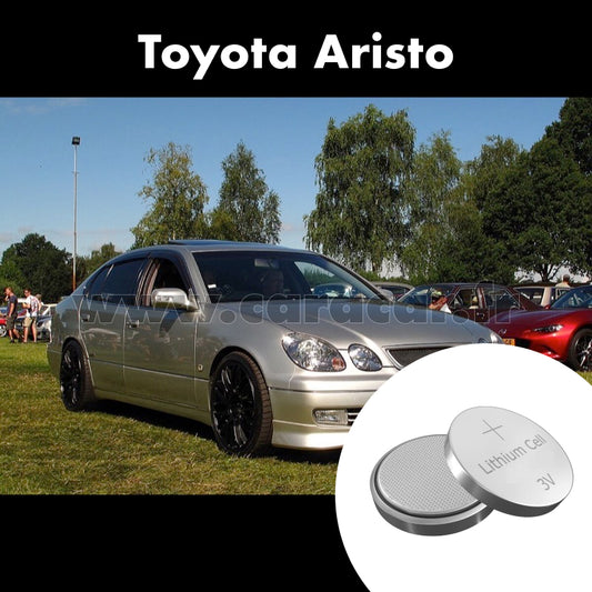 Pile clé Toyota Aristo S16 [restyling] (2000/2004). Pile de remplacement pour clé de voiture. Batterie de clé de voiture. 
