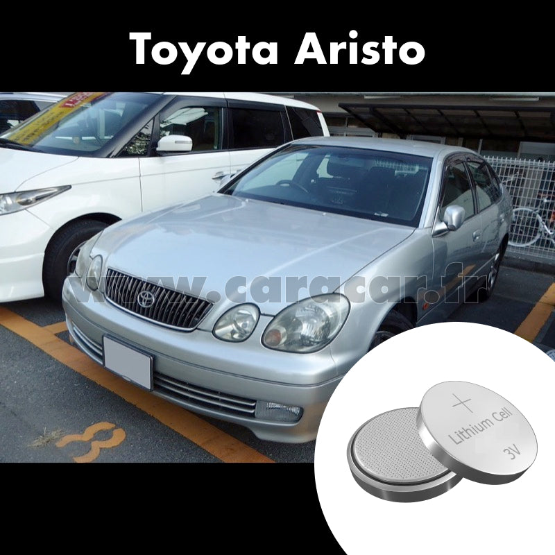 Pile clé Toyota Aristo S16 (1997/2000). Pile de remplacement pour clé de voiture. Batterie de clé de voiture. 