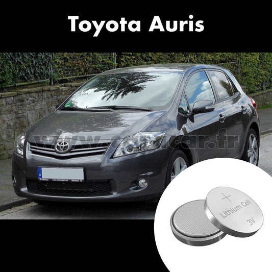 Pile clé Toyota Auris 1 generation [restyling] (2010/2012). Pile de remplacement pour clé de voiture. Batterie de clé de voiture. 