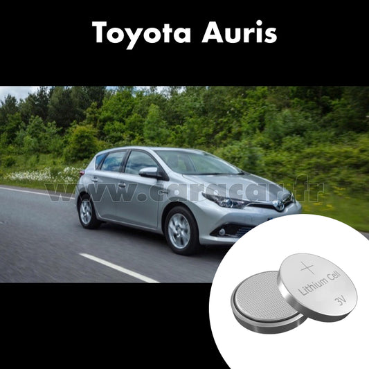 Pile clé Toyota Auris 2 generation [restyling] (2015/2018). Pile de remplacement pour clé de voiture. Batterie de clé de voiture. 