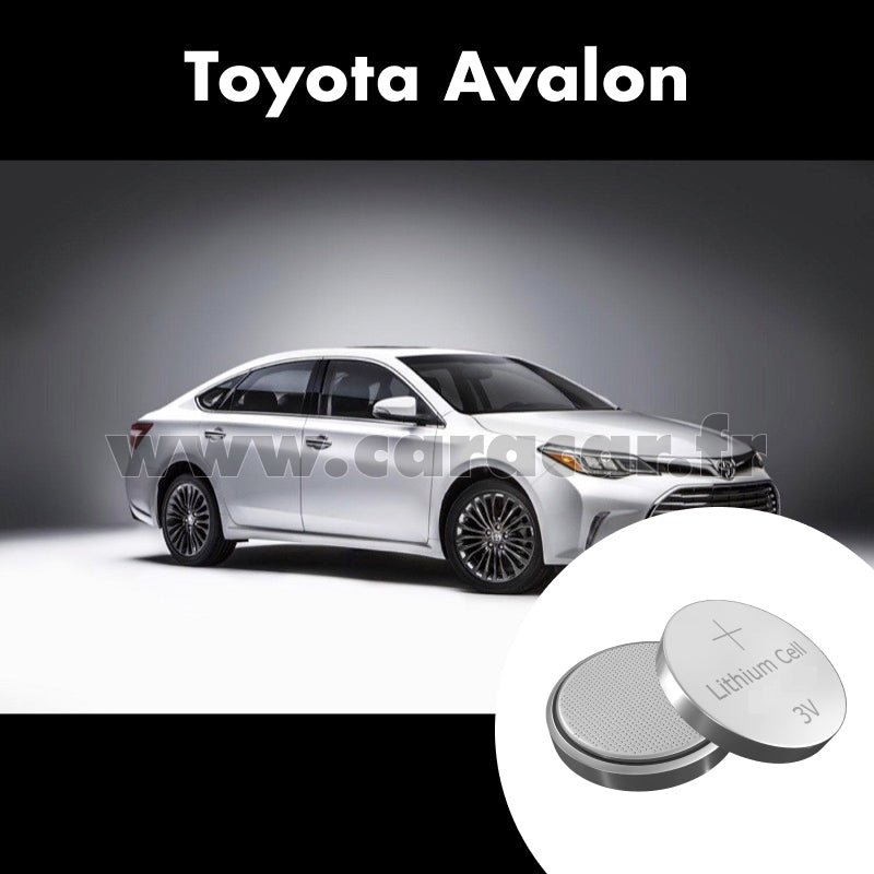 Pile clé Toyota Avalon 5 generation (X50) (2018/2019). Pile de remplacement pour clé de voiture. Batterie de clé de voiture. 