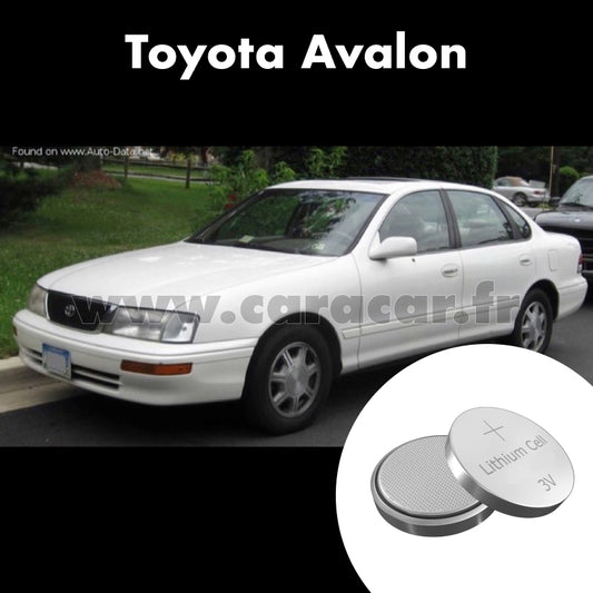 Pile clé Toyota Avalon XX10 (1994/1997). Pile de remplacement pour clé de voiture. Batterie de clé de voiture. 
