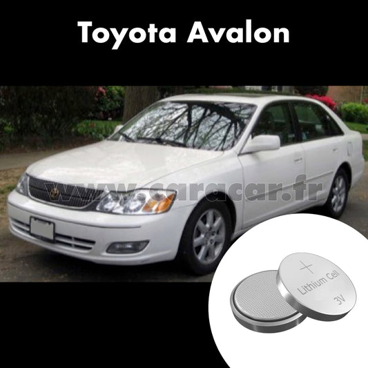 Pile clé Toyota Avalon XX20 (2000/2003). Pile de remplacement pour clé de voiture. Batterie de clé de voiture. 