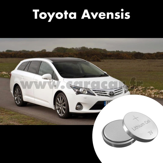 Pile clé Toyota Avensis 3 generation [2th restyling] (2015/2020). Pile de remplacement pour clé de voiture. Batterie de clé de voiture. 