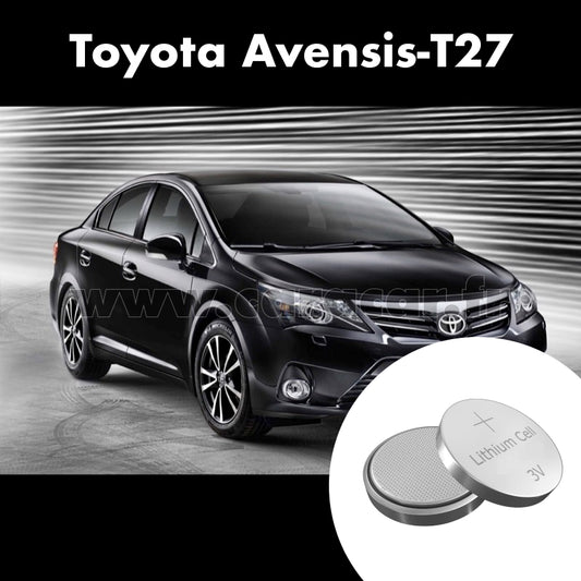 Pile clé Toyota Avensis T27 II generation (2015/2018). Pile de remplacement pour clé de voiture. Batterie de clé de voiture. 