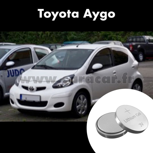 Pile clé Toyota Aygo 1 generation [2th restyling] (2012/2014). Pile de remplacement pour clé de voiture. Batterie de clé de voiture. 