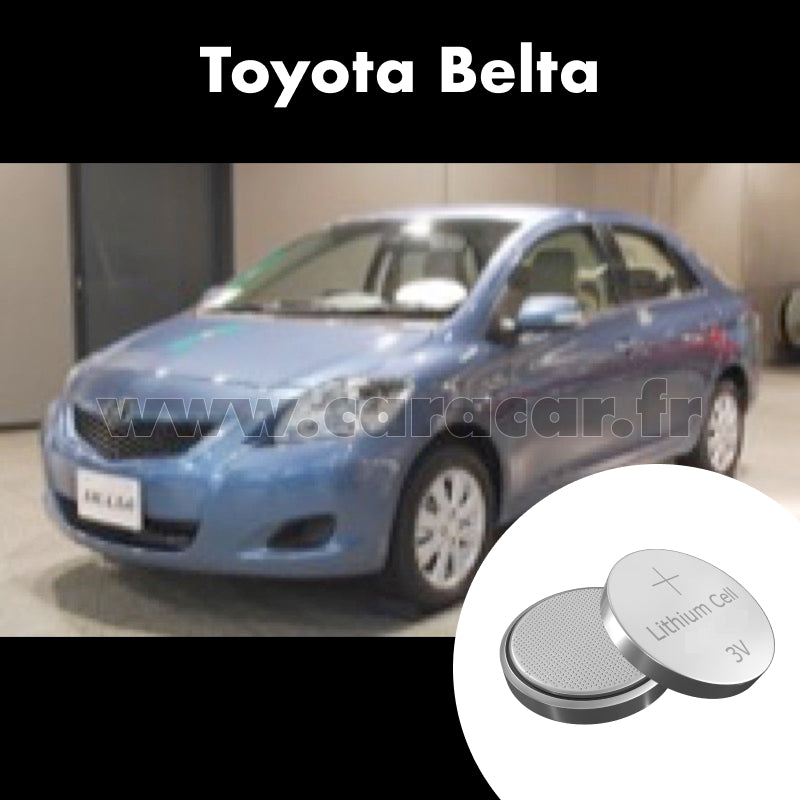 Pile clé Toyota Belta XP90 [restyling] (2008/2012). Pile de remplacement pour clé de voiture. Batterie de clé de voiture. 