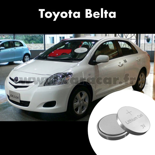 Pile clé Toyota Belta XP90 (2005/2008). Pile de remplacement pour clé de voiture. Batterie de clé de voiture. 