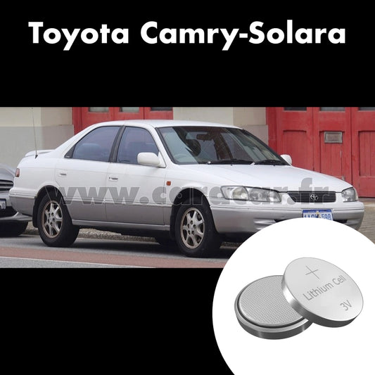 Pile clé Toyota Camry Solara XV20 (1999/2002). Pile de remplacement pour clé de voiture. Batterie de clé de voiture. 