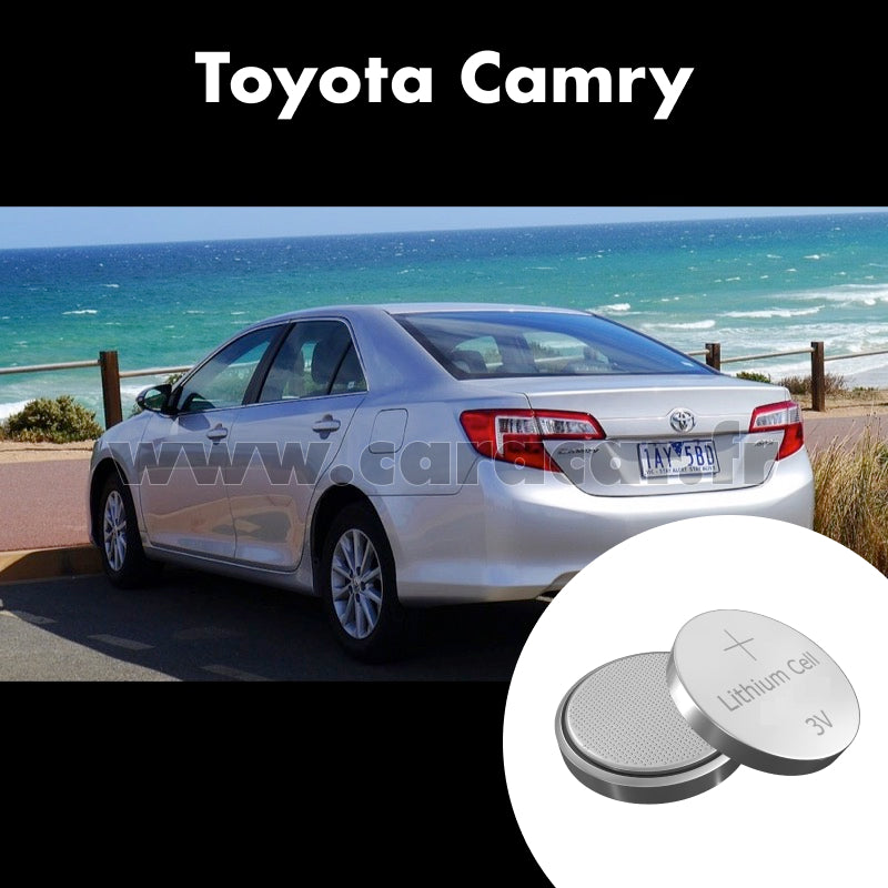 Pile clé Toyota Camry VX50 [restyling] (2014/2017). Pile de remplacement pour clé de voiture. Batterie de clé de voiture. 