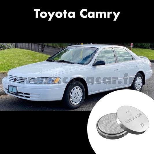Pile clé Toyota Camry XV20 (1997/2000). Pile de remplacement pour clé de voiture. Batterie de clé de voiture. 