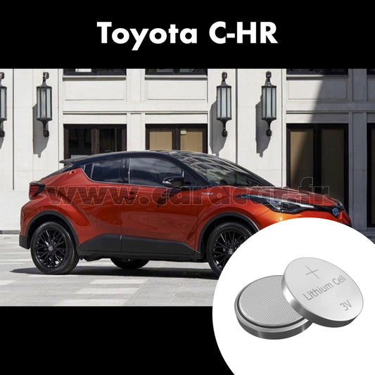 Pile clé Toyota CHR 1 generation [restyling] (2019/2023). Pile de remplacement pour clé de voiture. Batterie de clé de voiture. 