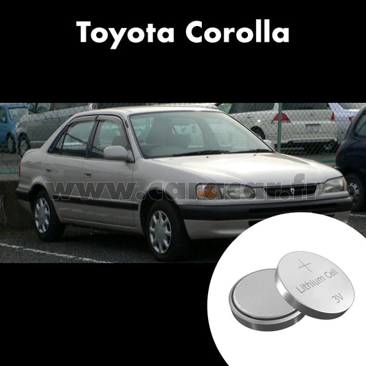 Pile clé Toyota Corolla E110 (1995/2001). Pile de remplacement pour clé de voiture. Batterie de clé de voiture. 