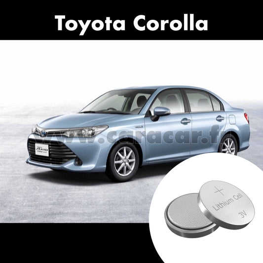 Pile clé Toyota Corolla E160 [restyling] (2015/2023). Pile de remplacement pour clé de voiture. Batterie de clé de voiture. 