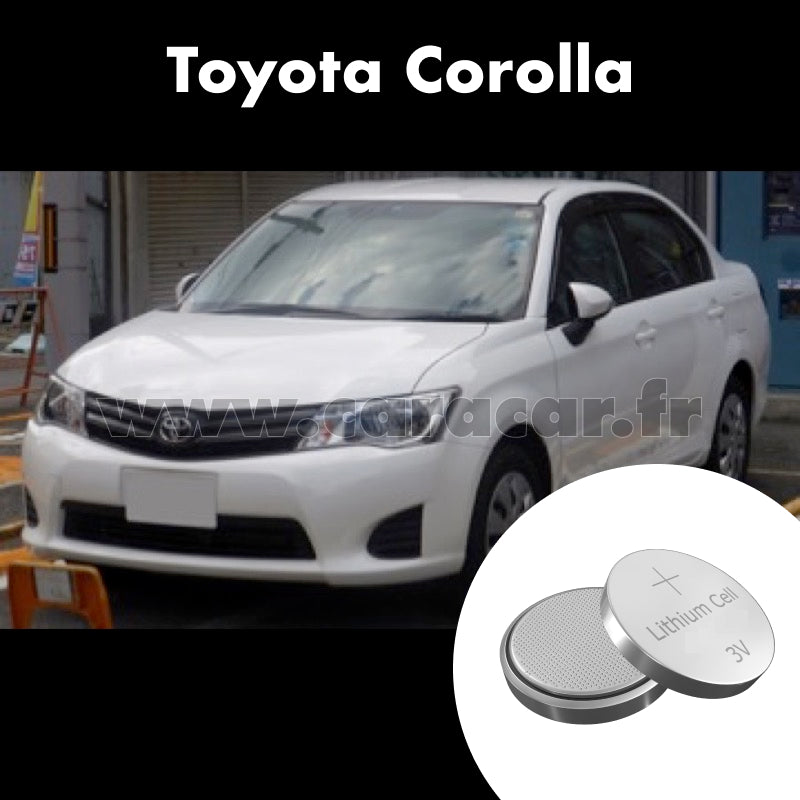 Pile clé Toyota Corolla E160 (2012/2016). Pile de remplacement pour clé de voiture. Batterie de clé de voiture. 
