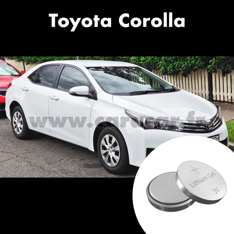 Pile clé Toyota Corolla E170 [restyling] (2015/2020). Pile de remplacement pour clé de voiture. Batterie de clé de voiture. 