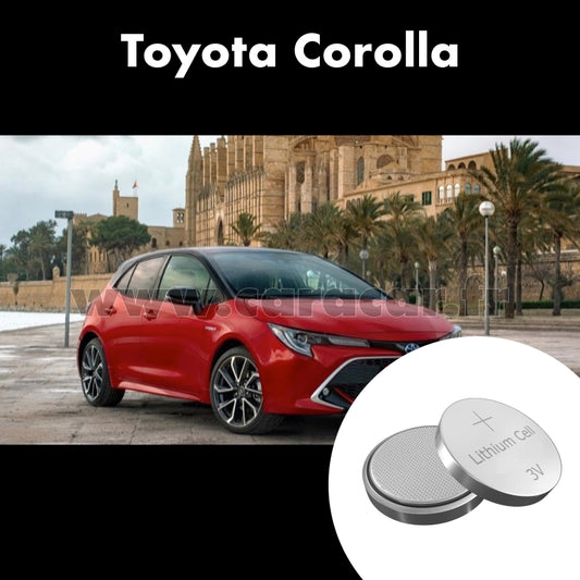 Pile clé Toyota Corolla E210 (2019/2023). Pile de remplacement pour clé de voiture. Batterie de clé de voiture. 