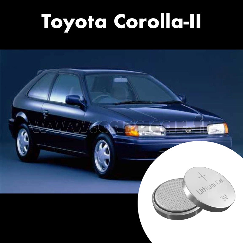 Pile clé Toyota Corolla II L50 (1994/1999). Pile de remplacement pour clé de voiture. Batterie de clé de voiture. 