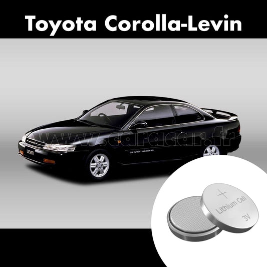 Pile clé Toyota Corolla Levin 6 generation (AE100/AE101) (1991/1995). Pile de remplacement pour clé de voiture. Batterie de clé de voiture. 