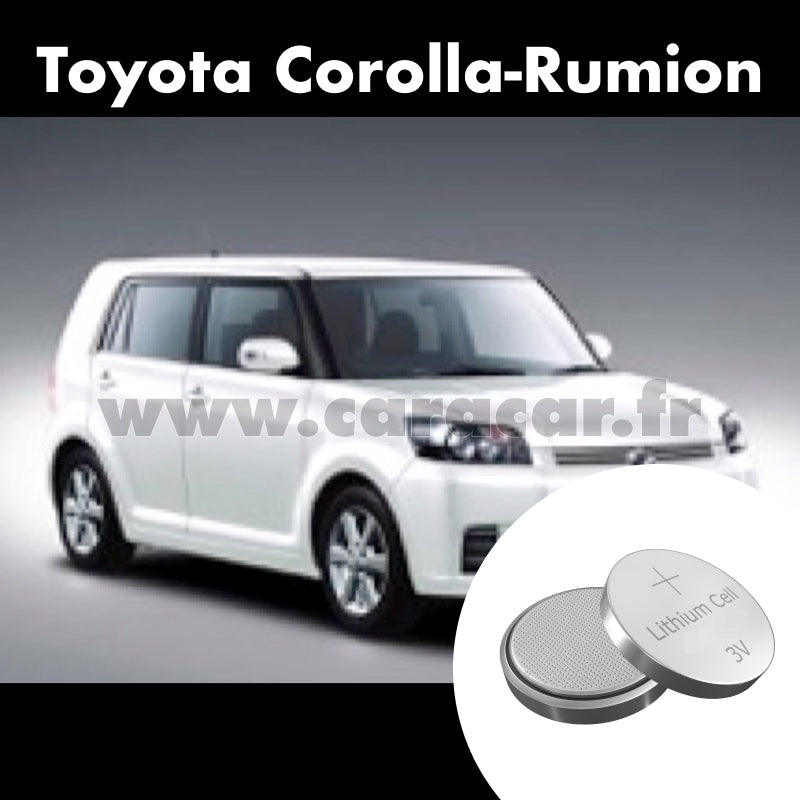 Pile clé Toyota Corolla Rumion E150N [restyling] (2009/2015). Pile de remplacement pour clé de voiture. Batterie de clé de voiture. 