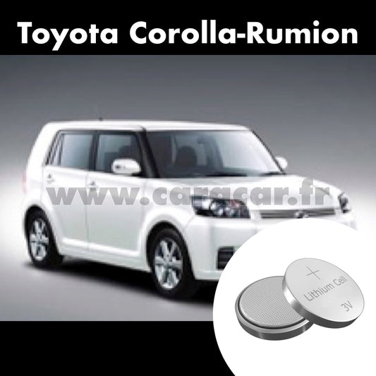 Pile clé Toyota Corolla Rumion E150N [restyling] (2009/2015). Pile de remplacement pour clé de voiture. Batterie de clé de voiture. 