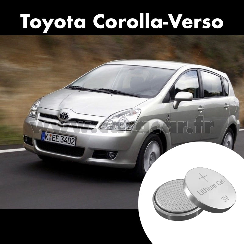 Pile clé Toyota Corolla Verso 1 generation [restyling] -2 generation (2007/2009). Pile de remplacement pour clé de voiture. Batterie de clé de voiture. 