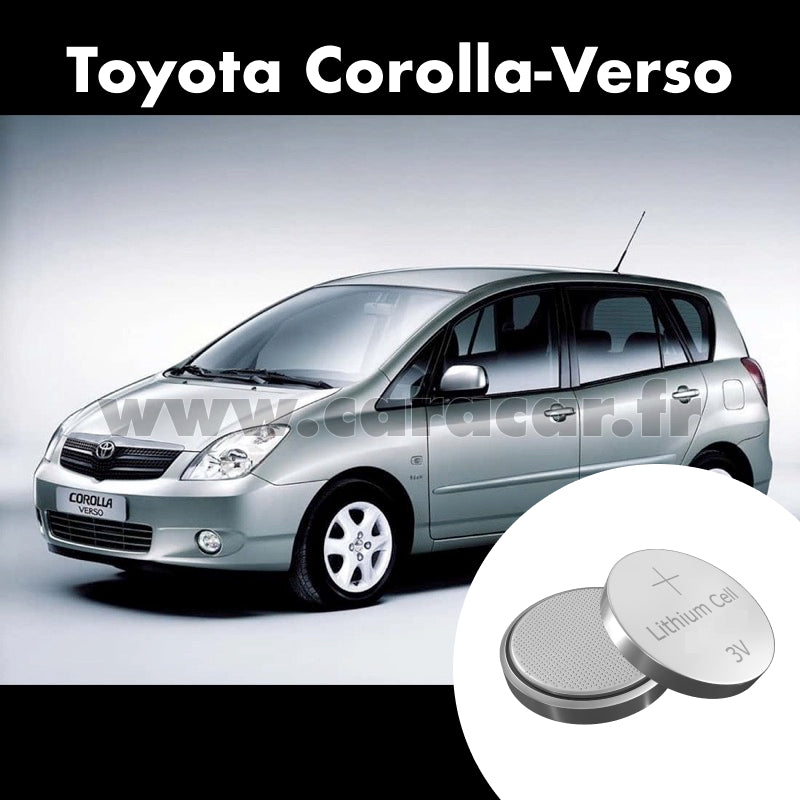 Pile clé Toyota Corolla Verso 1 generation (2001/2006). Pile de remplacement pour clé de voiture. Batterie de clé de voiture. 