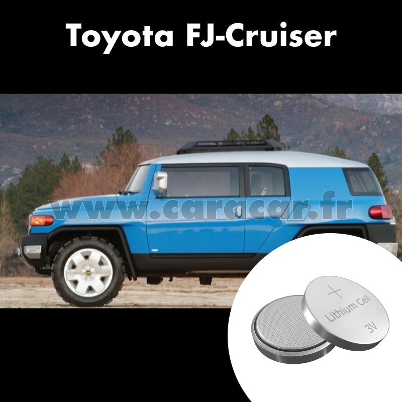 Pile clé Toyota FJ Cruiser 1 generation [restyling] (2010/2023). Pile de remplacement pour clé de voiture. Batterie de clé de voiture. 