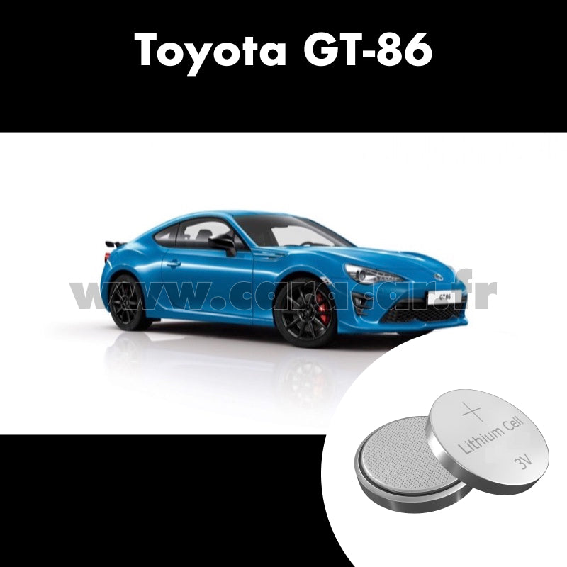 Pile clé Toyota GT 86 1 generation [restyling] (2016/2020). Pile de remplacement pour clé de voiture. Batterie de clé de voiture. 