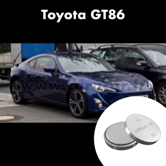 Pile clé Toyota GT86 1 generation [restyling] (2016/2023). Pile de remplacement pour clé de voiture. Batterie de clé de voiture. 