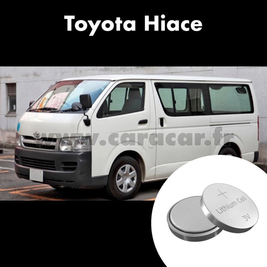 Pile clé Toyota Hiace H200 [restyling] (2010/2023). Pile de remplacement pour clé de voiture. Batterie de clé de voiture. 