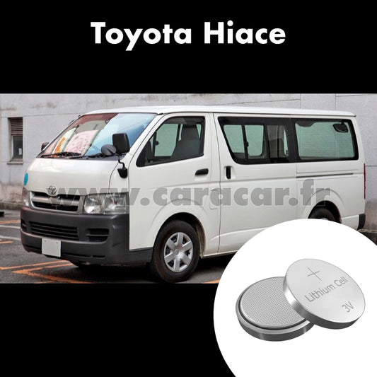 Pile clé Toyota Hiace H200 (2004/2016). Pile de remplacement pour clé de voiture. Batterie de clé de voiture. 