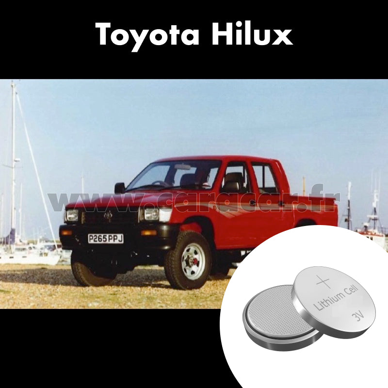 Pile clé Toyota Hilux 5 generation [restyling] (1991/1997). Pile de remplacement pour clé de voiture. Batterie de clé de voiture. 
