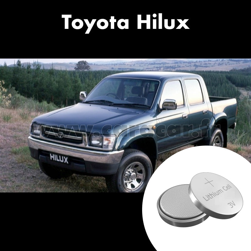 Pile clé Toyota Hilux 6 generation [restyling] (2001/2004). Pile de remplacement pour clé de voiture. Batterie de clé de voiture. 