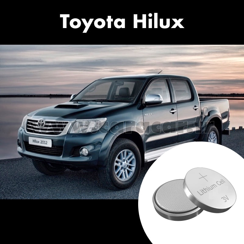 Pile clé Toyota Hilux 7 generation [2th restyling] (2011/2015). Pile de remplacement pour clé de voiture. Batterie de clé de voiture. 
