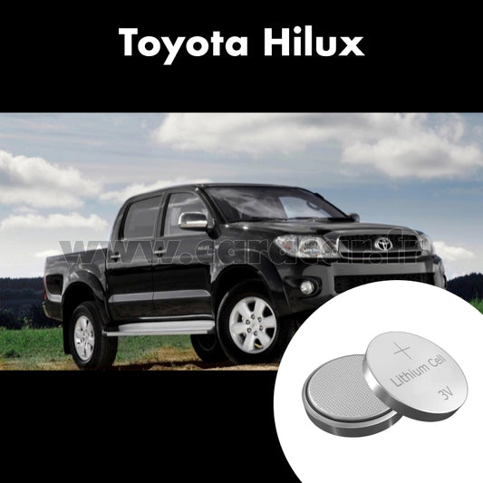 Pile clé Toyota Hilux 7 generation [restyling] (2008/2011). Pile de remplacement pour clé de voiture. Batterie de clé de voiture. 