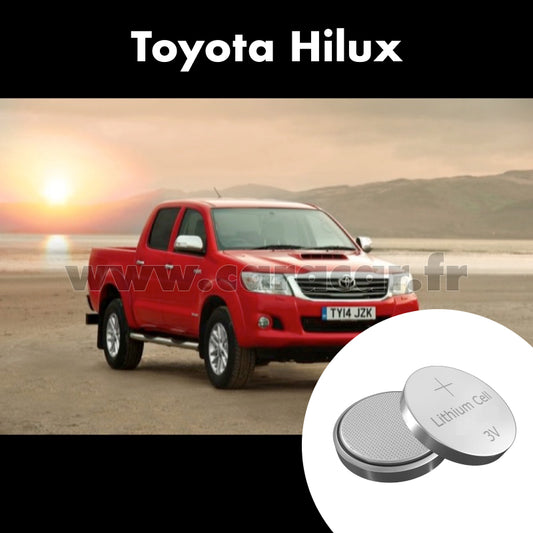 Pile clé Toyota Hilux 7 generation (2005/2008). Pile de remplacement pour clé de voiture. Batterie de clé de voiture. 