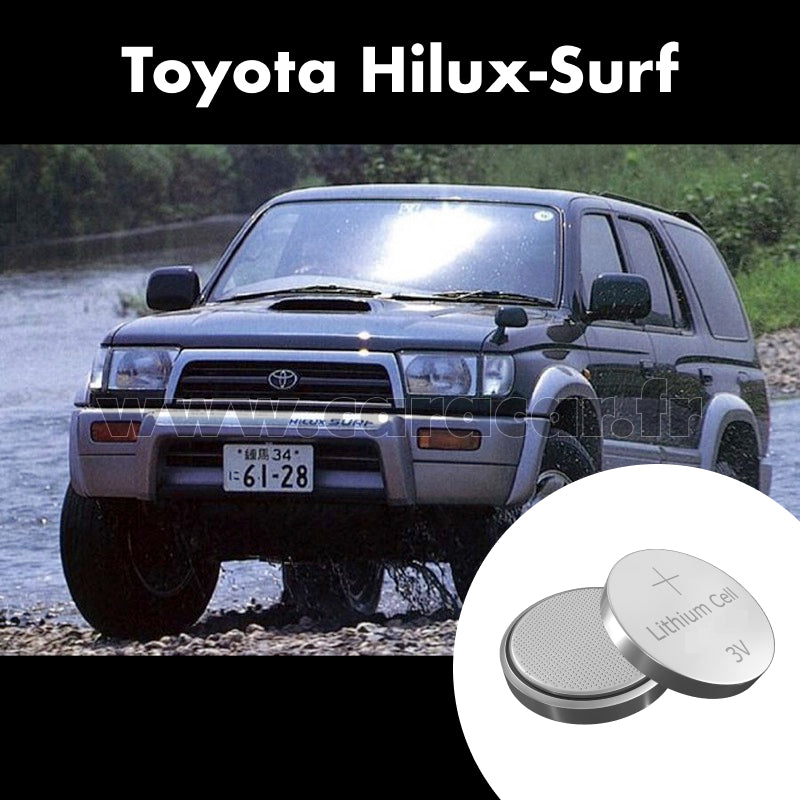 Pile clé Toyota Hilux Surf 3 generation [restyling] (1998/2002). Pile de remplacement pour clé de voiture. Batterie de clé de voiture. 