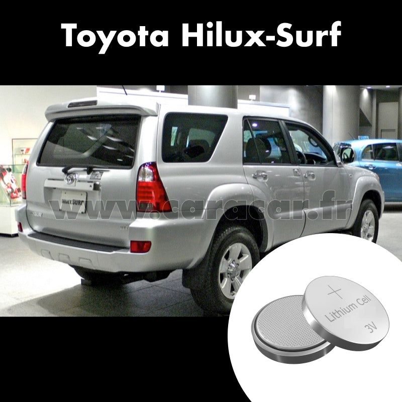 Pile clé Toyota Hilux Surf 4 generation [restyling] (2005/2009). Pile de remplacement pour clé de voiture. Batterie de clé de voiture. 