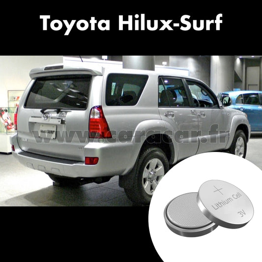 Pile clé Toyota Hilux Surf 4 generation [restyling] (2005/2009). Pile de remplacement pour clé de voiture. Batterie de clé de voiture. 