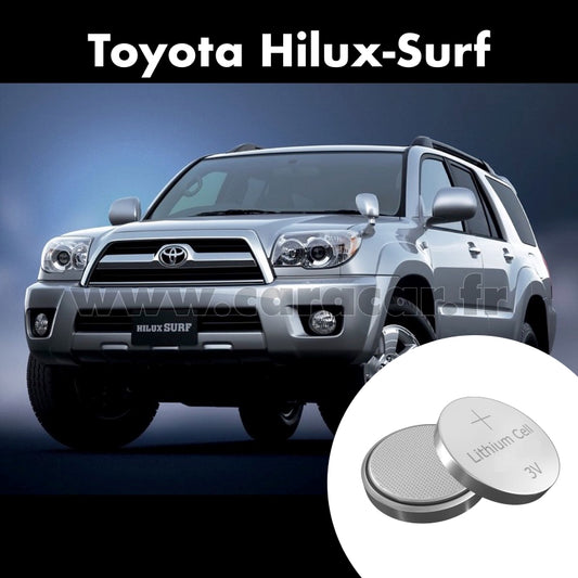 Pile clé Toyota Hilux Surf 4 generation (2002/2005). Pile de remplacement pour clé de voiture. Batterie de clé de voiture. 