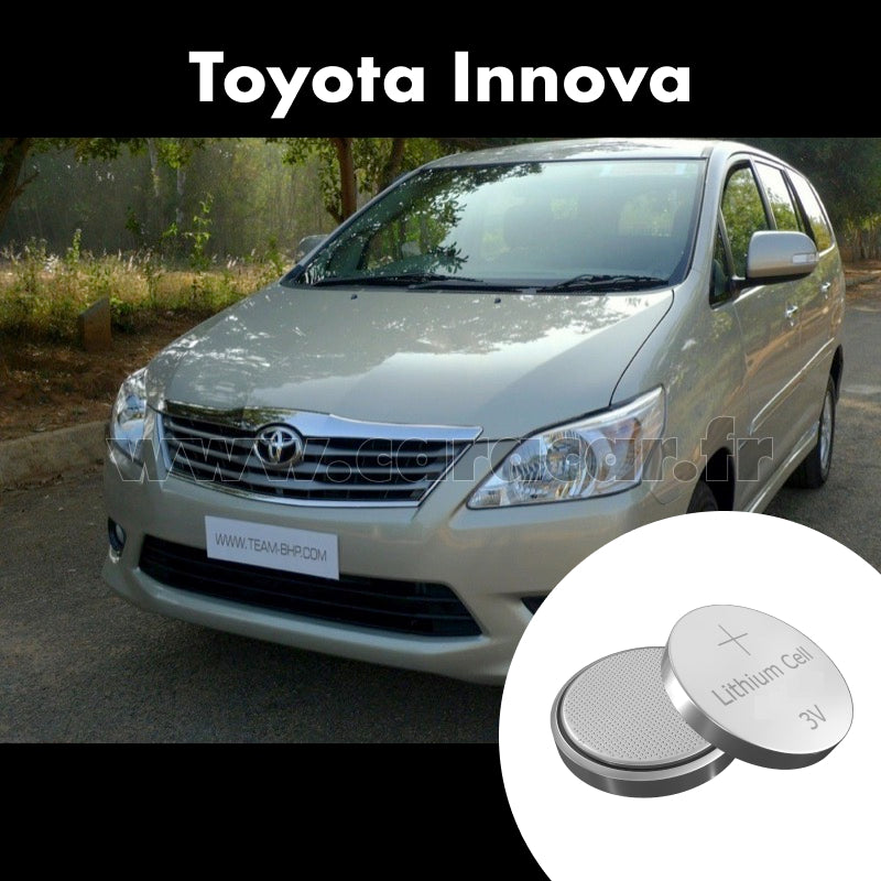 Pile clé Toyota Innova 1 generation [2th restyling] (2012/2020). Pile de remplacement pour clé de voiture. Batterie de clé de voiture. 