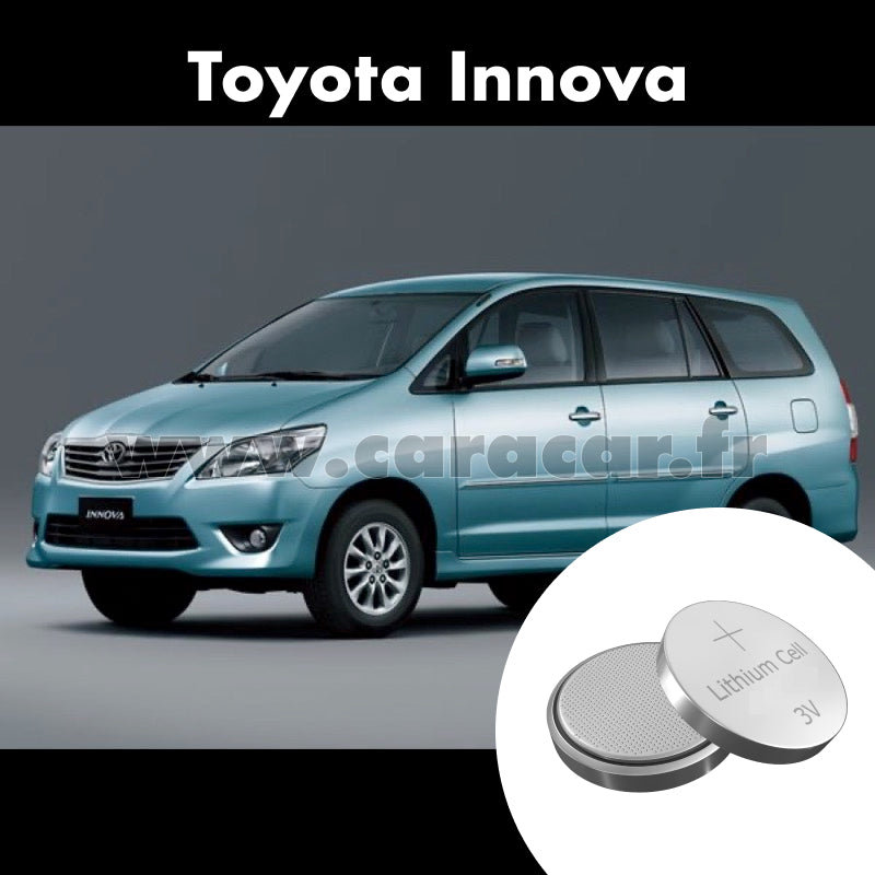 Pile clé Toyota Innova 1 generation [restyling] (2008/2011). Pile de remplacement pour clé de voiture. Batterie de clé de voiture. 