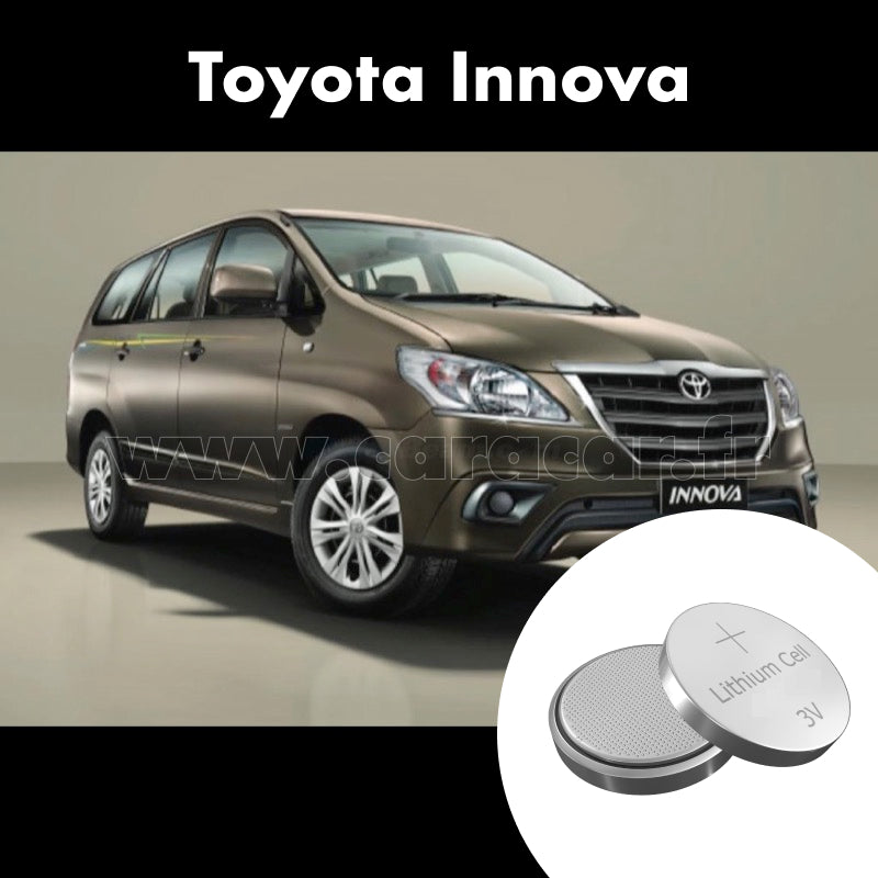 Pile clé Toyota Innova 2 generation (2015/2023). Pile de remplacement pour clé de voiture. Batterie de clé de voiture. 
