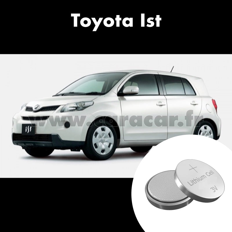 Pile clé Toyota Ist 2 generation (2007/2016). Pile de remplacement pour clé de voiture. Batterie de clé de voiture. 