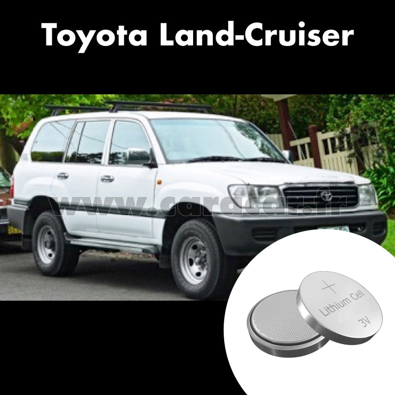 Pile clé Toyota Land Cruiser 100 Series (1998/2002). Pile de remplacement pour clé de voiture. Batterie de clé de voiture. 