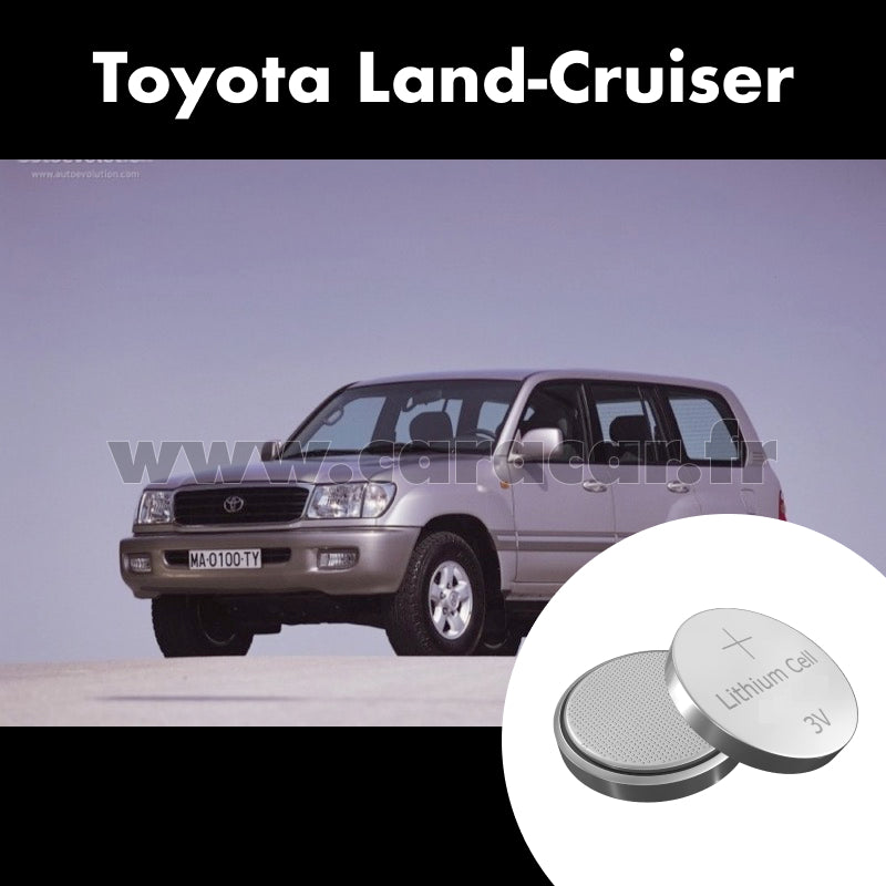 Pile clé Toyota Land Cruiser J100 (1998/2002). Pile de remplacement pour clé de voiture. Batterie de clé de voiture. 