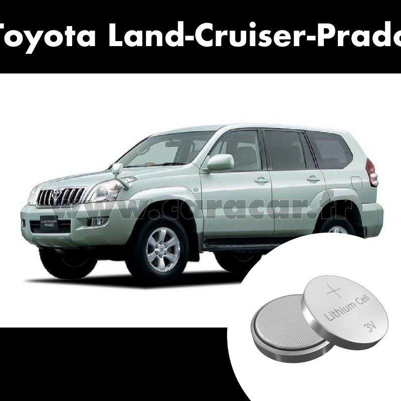 Pile clé Toyota Land Cruiser Prado 120 Series (2002/2007). Pile de remplacement pour clé de voiture. Batterie de clé de voiture. 