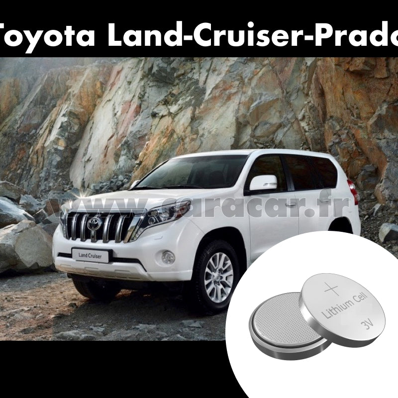 Pile clé Toyota Land Cruiser Prado J150 [restyling] (2013/2017). Pile de remplacement pour clé de voiture. Batterie de clé de voiture. 