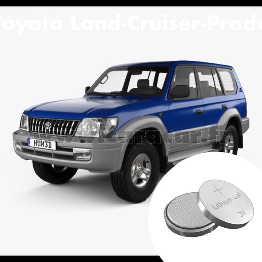 Pile clé Toyota Land Cruiser Prado J90 [restyling] (1999/2002). Pile de remplacement pour clé de voiture. Batterie de clé de voiture. 